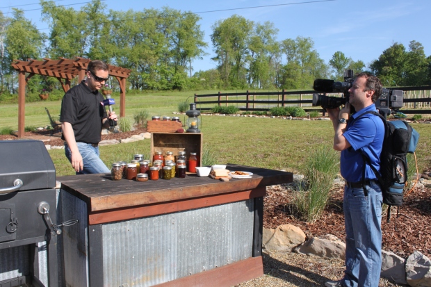 A little excitement at the farm - The local Fox/ABC station and morning show personality Dana Turtle visited this week and broadcast from the farm.